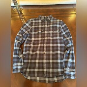 Fjallraven Blue Plaid Button-Down Shirt